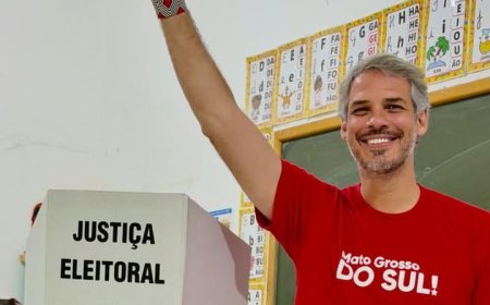 Tiago Botelho vota em Dourados e projeta expectativa de vitória para a ALEMS