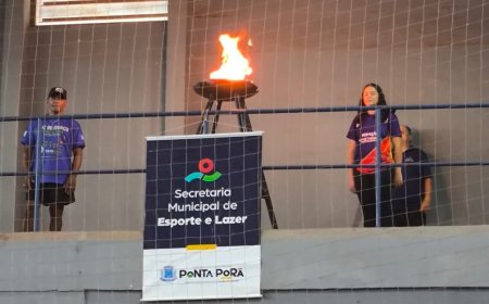 Jogos Escolares de Ponta Porã são abertos com representantes de 31 escolas