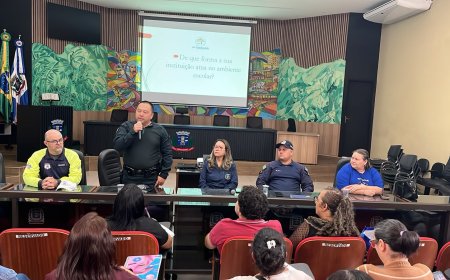 Ponta Porã: Comandante do 4º BPM ministra palestra sobre segurança nas escolas