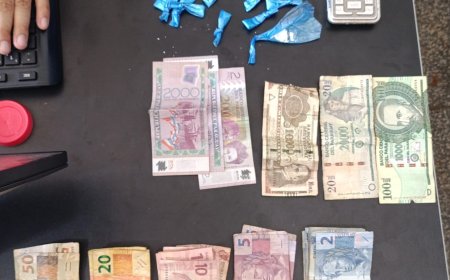 Ponta Porã: Polícia Militar apreende 27 porções de cocaína, dinheiro e balança de precisão