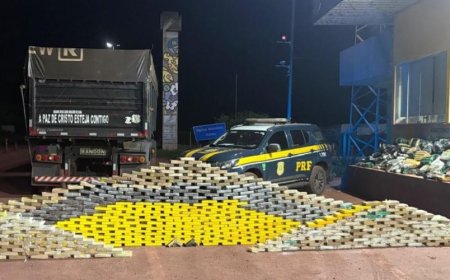 BR-162: PRF apreende mais de 1,1 tonelada de drogas em caminhão