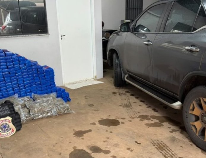 Fronteira: PF apreende 468 kg de drogas em imóvel em Ponta Porã e prende suspeito
