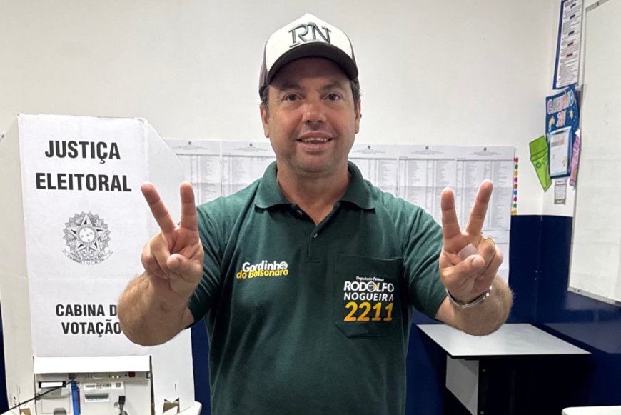 Rodolfo Nogueira vota em Dourados e afirma que vai trabalhar para “resgatar o Brasil”