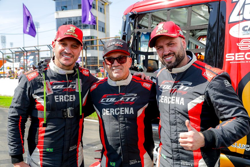 Sérgio Colett vai de estreante	à liderança na Fórmula Truck