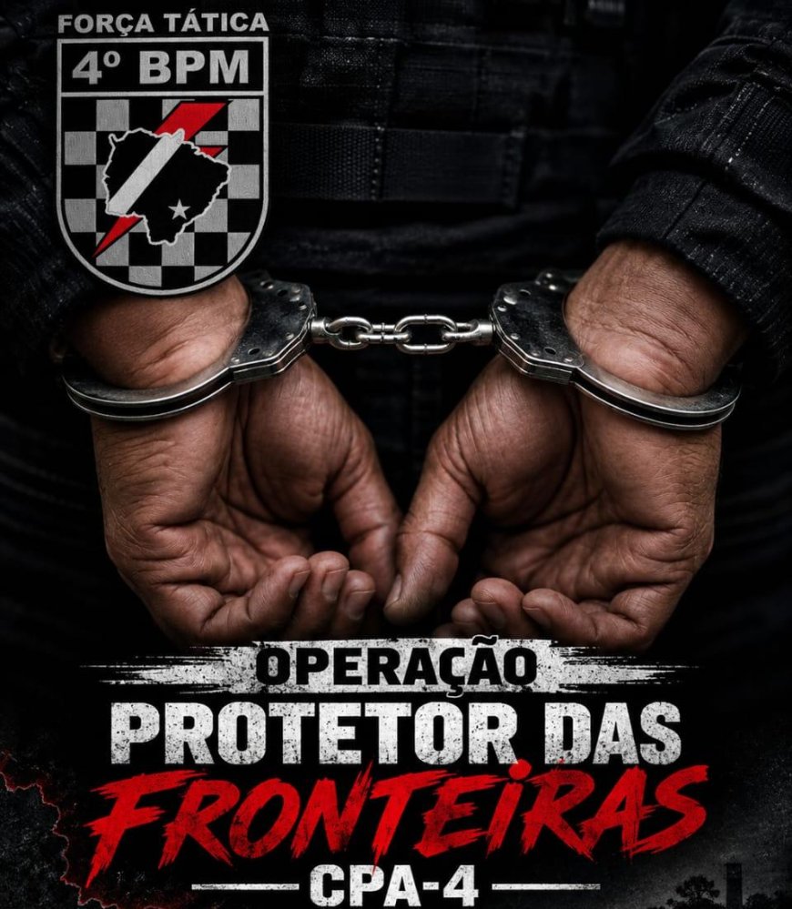 Força Tática do 4º BPM cumpre mandado de prisão por tráfico de drogas em Ponta Porã