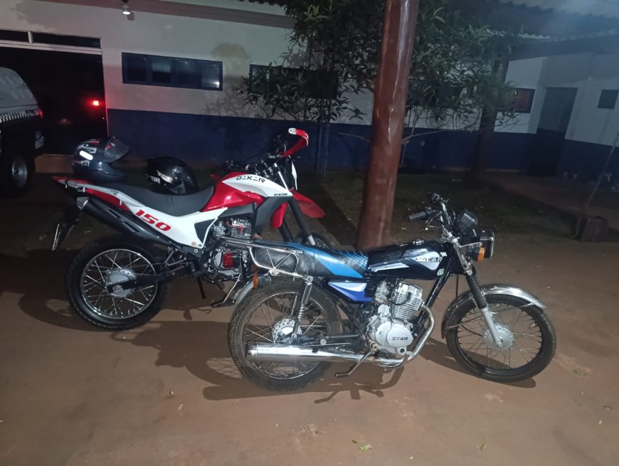 Antônio João:Polícia Militar apreende duas motocicletas durante atendimento de ocorrência