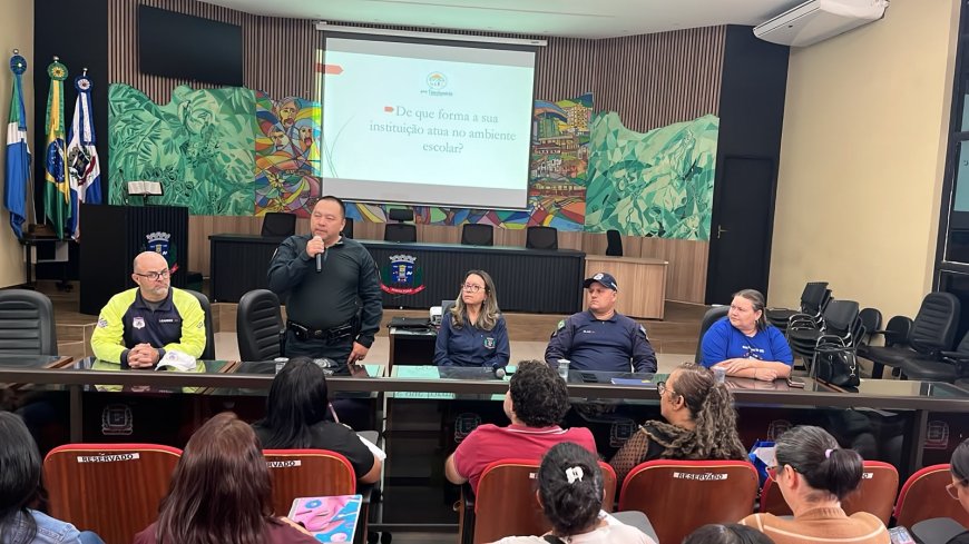 Ponta Porã: Comandante do 4º BPM ministra palestra sobre segurança nas escolas