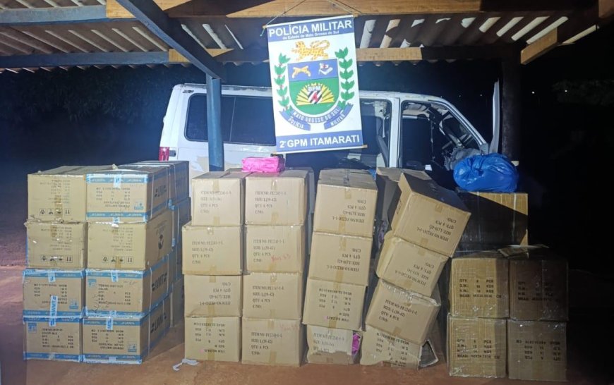 Nova Itamarati: Polícia Militar apreende mercadorias de origem estrangeira sem documentação fiscal