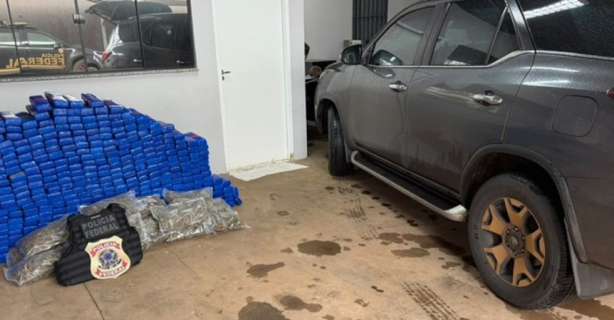 Fronteira: PF apreende 468 kg de drogas em imóvel em Ponta Porã e prende suspeito